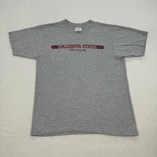 Valdosta State University Shirt Size Medium Grey Short Sleeve Georgia NCAA USA