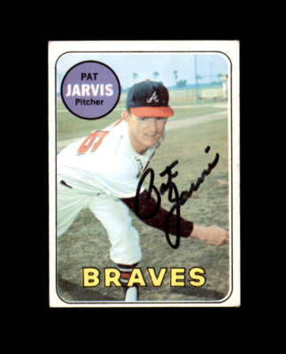 Pat Jarvis Signed Authentic 1969 Topps Atlanta Braves Autograph