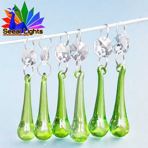 Orb Kronleuchter Licht Geschnitten Glas Kristalle Tröpfchen Perlen Lampe Licht Teile Hochzeit - Bild 39 von 79