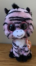 Ty Beanie Boo's 6" Zoey the Pink Zebra Plush Toy Stuffed Animal