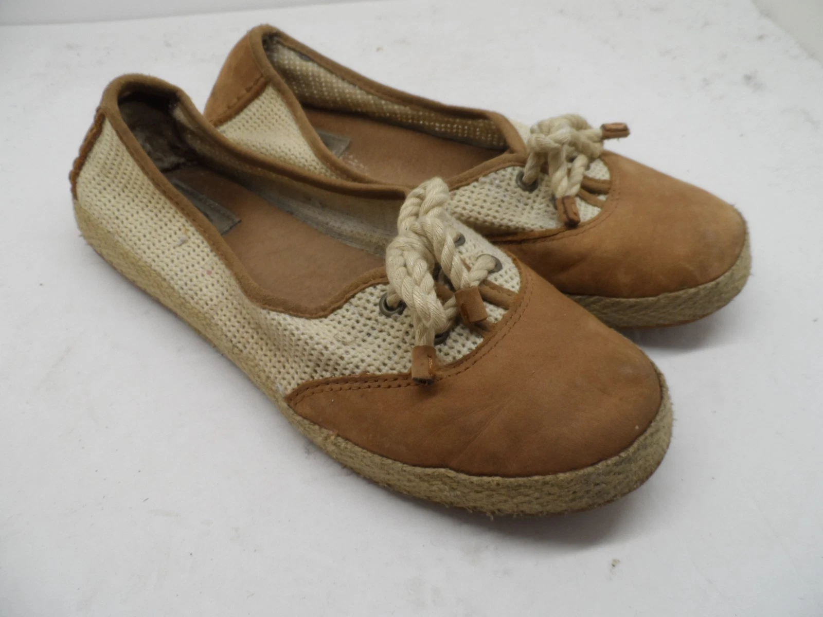 Ugg Australia ballerine donna Catrin all'uncinetto castagno taglia 7M