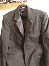 Jean Yves Men's Tuxedo Jacket with Satin Notch Lapels Groom Mason Prom 38R Mens
