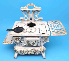 Antique CRESCENT Cast Iron Wood Stove Advertising SALESMAN SAMPLE LOOK 