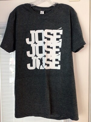 TORONTO BLUE JAYS JOSE JOSE JOSE BAUTISTA GREY GILDAN SHIRT LG  #LetsRise NWOT