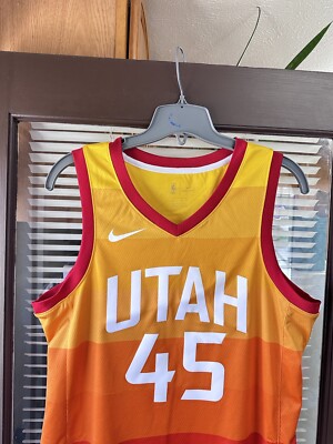 ウェア Donovan Mitchell Utah Jazz Nike Jersey48 Authentic Nike Donovan Mitchell #45 Utah Jazz City Edition NBA