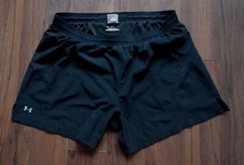 Under Armour Running Shorts Black HeatGear Size L /35  02Gg1112p