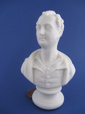 Antique parian bust of Lord Byron