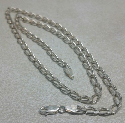 20 Zoll massive Sterling Silber Italien Designer Halskette 4,5 mm Gliederkette NEU