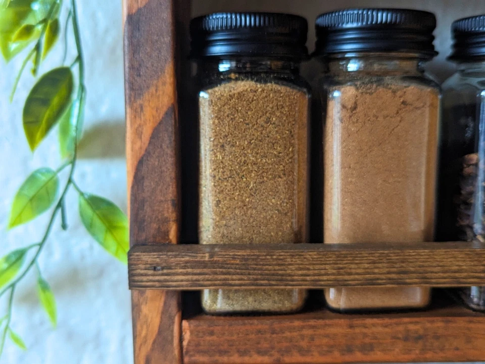 Estante de especias grande de 5 niveles para cocina, montado en la pared Foto 3 de 4