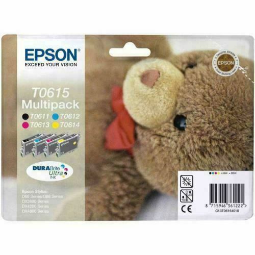 Epson T0615 (C13T06154010) Ink Cartridge - Pack of 4