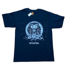 NWT Vintage Disney The Lion King Men  s Broadway Musical Logo Sparkly T-Shirt L