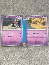 Pokemon TCG Paldea Evolved SANDYGAST 95/193 + PALOSSAND 96/193