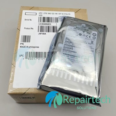 New HPE J9F48A MSA 1.2TB 10K 12G 2.5 SAS DUAL PORT HDD HARD DRIVE 787648-001