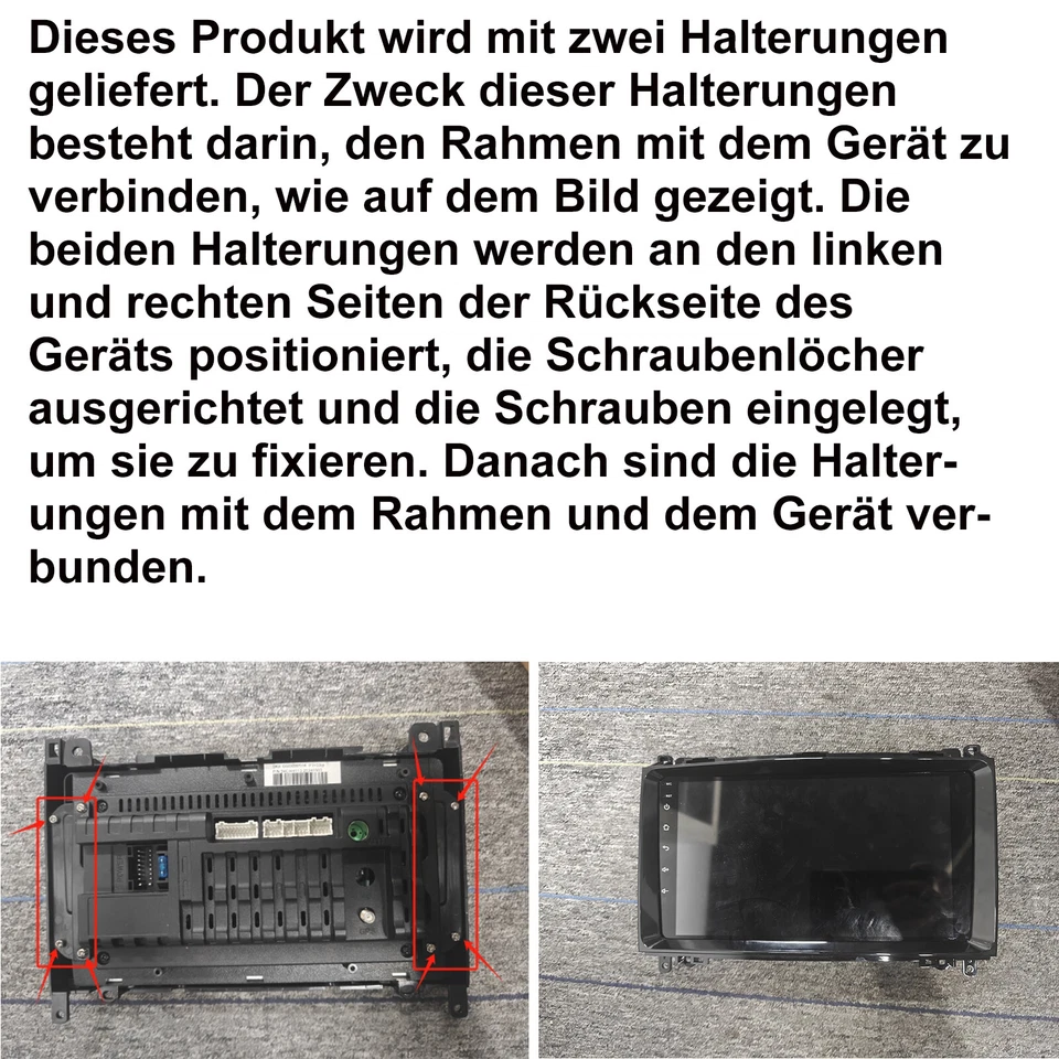 Autoradio 6+128G Android 14 Carplay Für Mercedes Benz A/B Klasse W169 Vito Viano - Bild 3 von 4