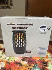 2 Flame Atmosphere Speakers Wireless 10-watt Speaker/LED Flame Ambient Light