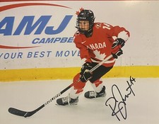 Renata FAST Signed 8x10 Photo! OLYMPIC GOLD Medalist CANADA WOMENS Hockey! W/COA