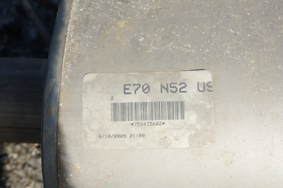 Silenciador silenciador de escape trasero OEM BMW X5 E70 2007-2010 3,0 L Foto 3 de 3