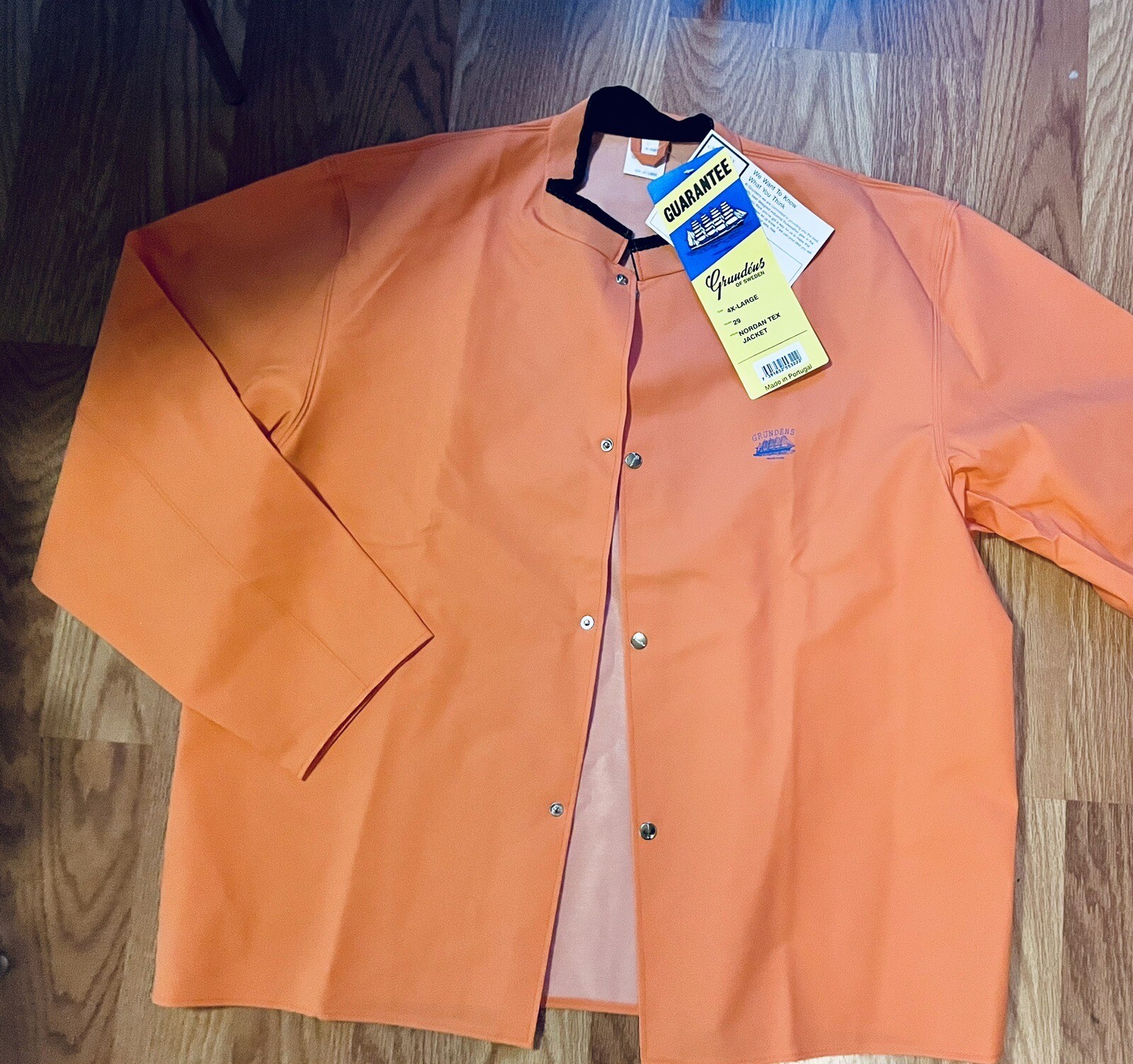 NWT Grunden’s Nordan Tex NEW Men 4XL XXXL Fishing Jacket NYLON PVC Made