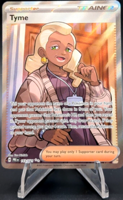 tyme pokemon card Ultra Rare SV: Prismatic Evolutions 143/131 NM and then you reveal it Tyme - 190/191