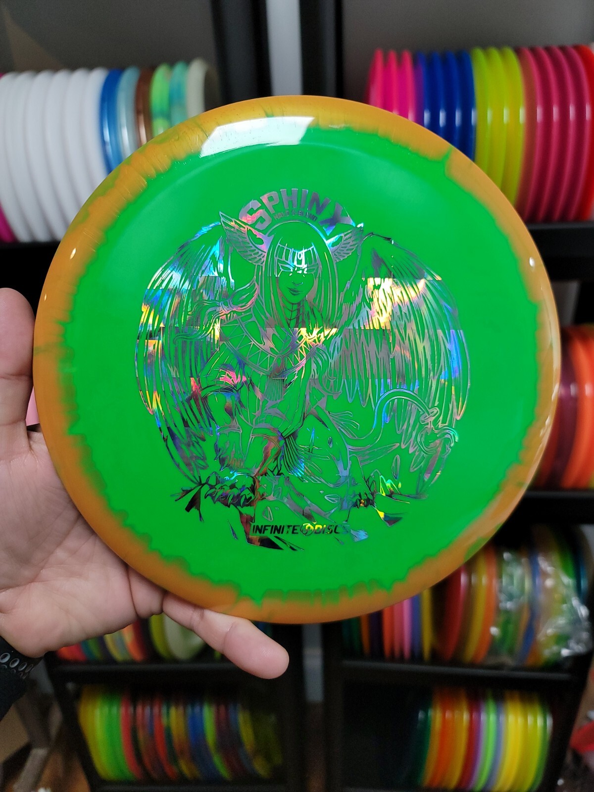 Infinite Discs 170g 2 Halo SBlend Sphinx Disc Golf Driver Green