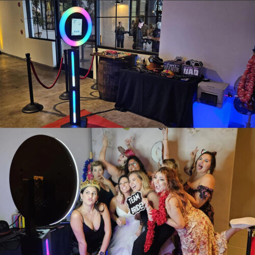 iPad Photo Booth Shell W/ LED Ring light Selfie Photobooth Stoer for weddings - Picture 2 of 10