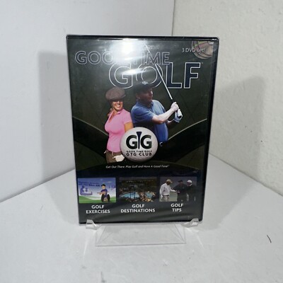 Good Time Golf 3 DVD Set Exercises Helpful Tips Destinations NEW SEALED