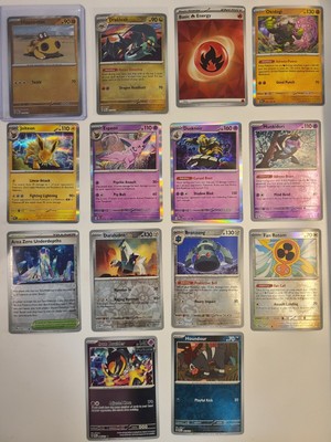 Prismatic Evolutions 14 card lot: Master Ball, PB, Holo, RH. Espeon Jolteon ...