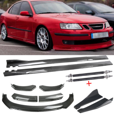Carbon Fiber Front Bumper Lip Rear Splitter Spoiler Body Kit For Saab 9-3 9-5