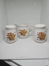 Retro Creamer Pitcher Salt And Pepper Shakers Set Wangs Fall Decor Vintage 