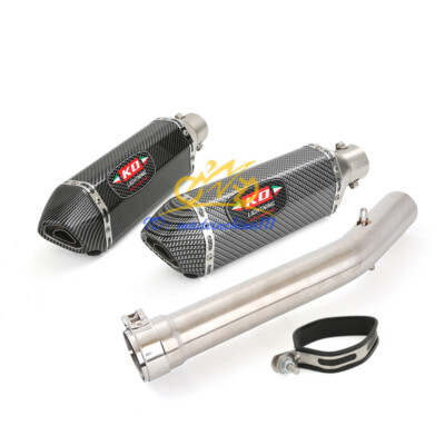 For Yamaha YZF R6 98-05 Motorcycle Middle Link Pipe Exhaust Muffler Slip On 51mm