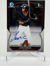 2022 Bowman Chrome Juan Corniel 1st Prospect Autogrpah Auto #CPA-JCL
