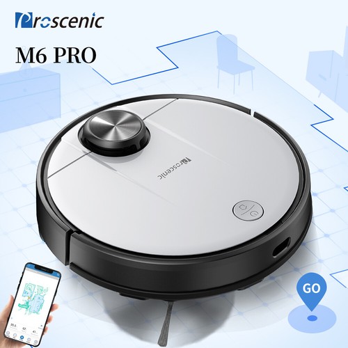 Proscenic M6 Pro Alexa Robot aspirapolvere lavapavimenti Laser mappatura  120 min | eBay