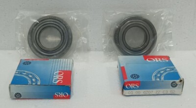 ORS Kugellager 5207-C3 Dichtungspackung Lot Von 2 Stk Neu Schneller Versand