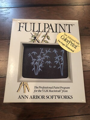 Vintage Software Fullpaint for The Apple 512k Macintosh