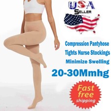 Relief Panty hose 20-30mmHG Compression Stockings,Waist High Pantyhose,Close Toe