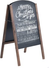 Wooden Floor Standing Chalkboard A Board Frame Sandwich Pavement Sign