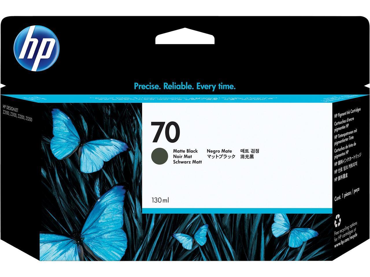 HP 70 Vivera Ink Cartridge - Matte Black
