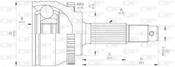 Cardan Nissan Almera II pour révision mécanique avant passage au contrôle technique
