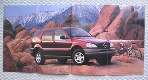 Details About 1998 Mercedes Benz M Class Brochure Poster Ml320 Ml 320 Suv