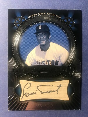 SIGNED LUIS TIANT 2004 UPPER DECK ETCHINGS  CARD CERTIFIED AUTOGRAPH 091/375