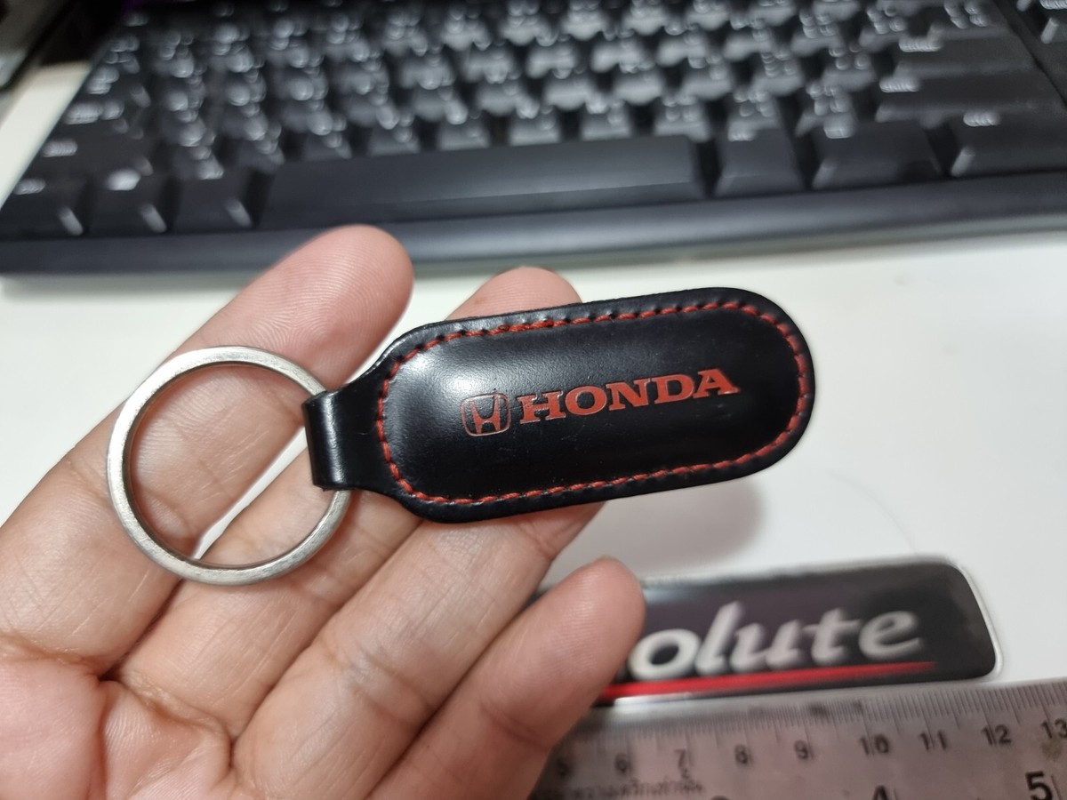 Rare JDM Honda Red stitch Key Chain and Absolute Emblem | eBay