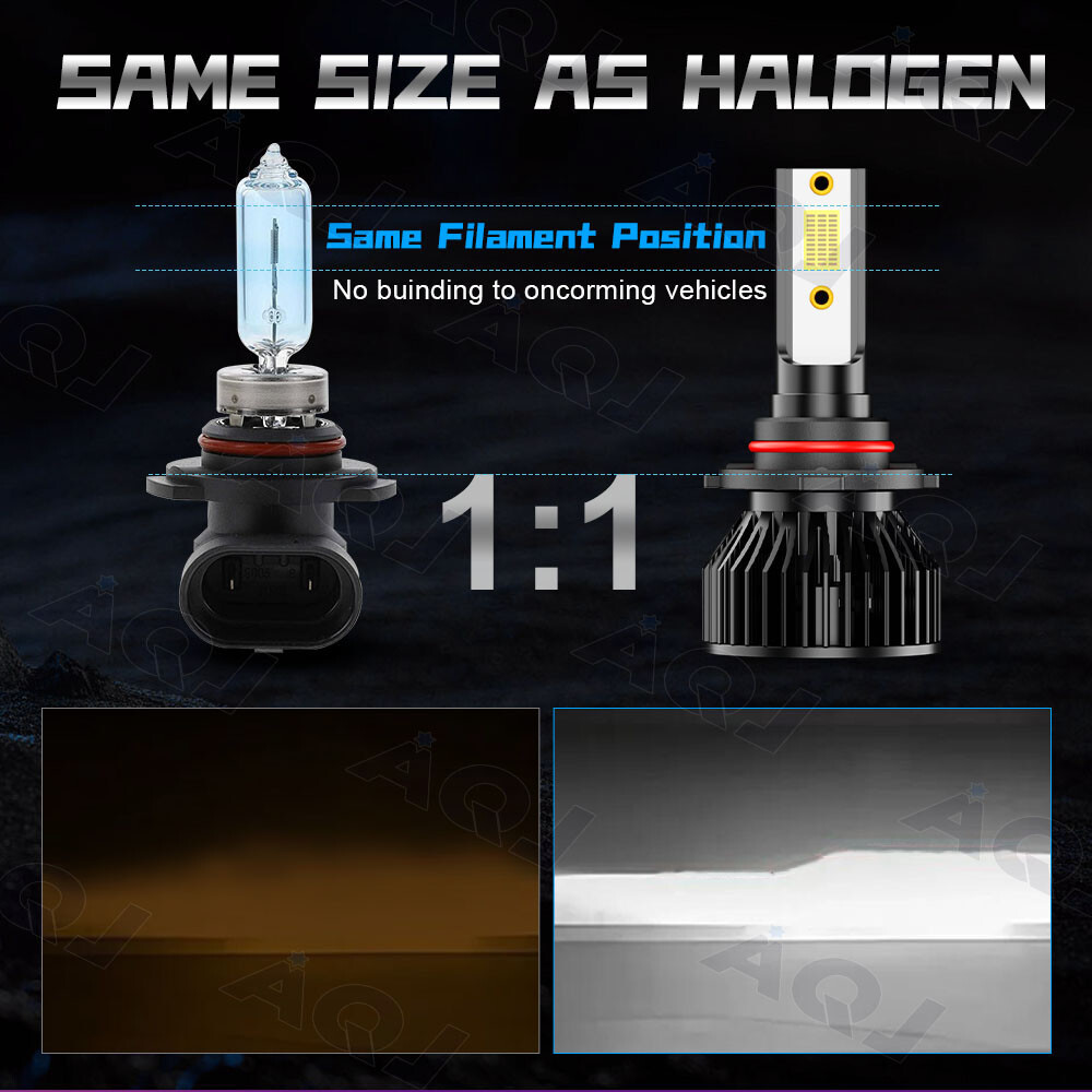 XSTORM 9012 LED HIR2 Headlight Bulbs 360 Degree 20000LM|60W|6500K, 2022 Newest CSP Chips 8 Sides Lighting Replacement For High Beam Low Beam Fog Light Extremely Bright White Conversion Kit - View #11