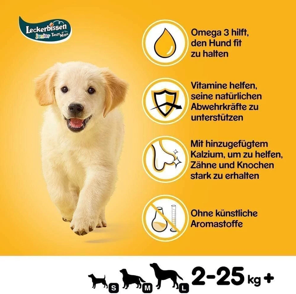 Pedigree Leckerbissen Junior – Kleine Hundesnacks für Welpen mit Huhn – Ideal - Bild 2 von 4