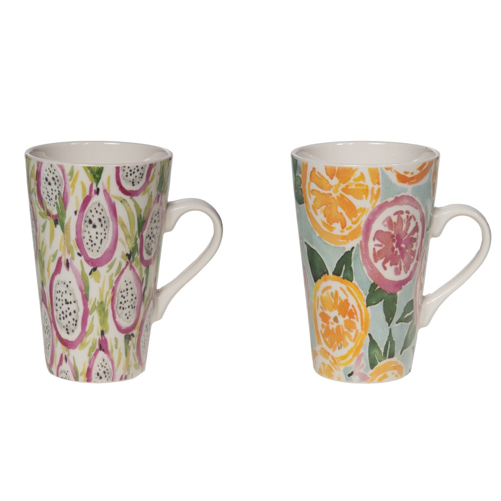 Mug Salvador porcelaine 46 cl : lot tasses à café et thé grand format