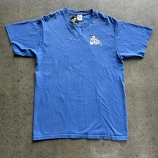 Vintage Papa Nicks New Jersey Blue Size Large Jerzees Mullet Tee Shirt