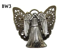 steampunk brooch badge pin bronze doctor dr who timelord weeping angel #BW03