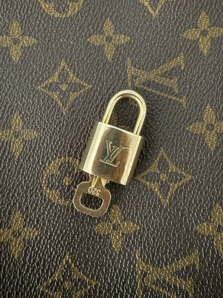 Authentic Louis Vuitton Padlock And Key Brass Lock And Key Set