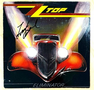 Frank Beard ZZ Top Signed Vinyl Album Eliminator COA LP Record 1983 Autograph
