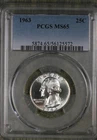 Beautiful Uncirculated 1963 Washington Quarters!!!   PCGS MS65!