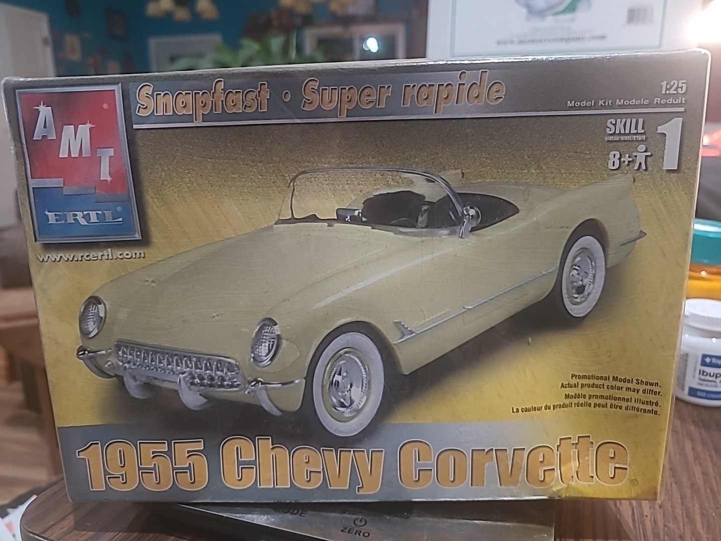 AMT ERTL 1955 Chevy Corvette 1:25 Model Kit Snap Fast New Sealed Bags Snapfast